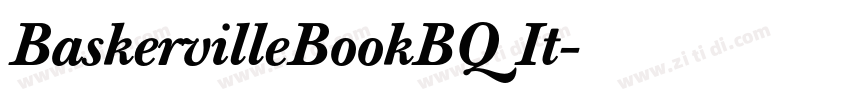 BaskervilleBookBQ It字体转换
